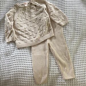 Cat & Jack Beige Textured Knit Sweater